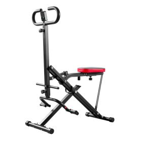 Squat Machine, Deep Squat Rowing Machine for Home, Easy Setup & Foldable Exercise Equipment