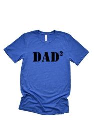 Dad 2 Tee (Color: Deep Heather, size: M)
