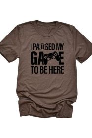 Paused My Game Tee (Color: Blue, size: S)
