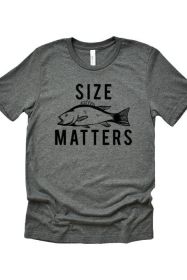 Size Matters Tee (Color: Sky, size: M)