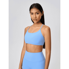 JupiterGear Crisscross Cami (Color: Light Blue, size: 8)