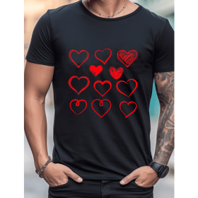 Celebrate in Style with This 100% Cotton Men's Valentine's Day Tee (Style: 209)