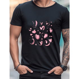 Celebrate in Style with This 100% Cotton Men's Valentine's Day Tee (Style: 230)