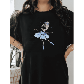 Casual Women's Cotton T-Shirt with Bow Detail - Trendy and Comfortable for Every Season (Style: 165)