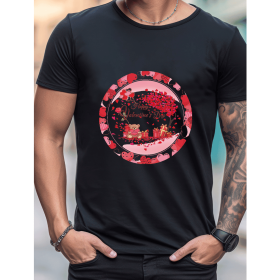 Celebrate in Style with This 100% Cotton Men's Valentine's Day Tee (Style: 70)