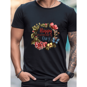 Celebrate in Style with This 100% Cotton Men's Valentine's Day Tee (Style: 499)