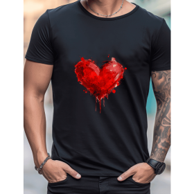 Celebrate in Style with This 100% Cotton Men's Valentine's Day Tee (Style: 274)