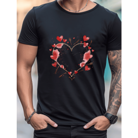 Celebrate in Style with This 100% Cotton Men's Valentine's Day Tee (Style: 286)
