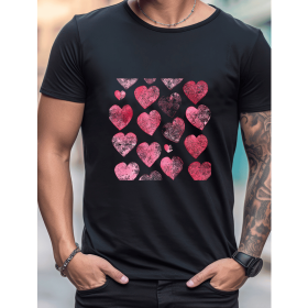 Celebrate in Style with This 100% Cotton Men's Valentine's Day Tee (Style: 250)