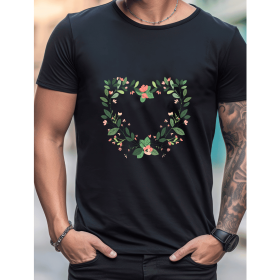 Celebrate in Style with This 100% Cotton Men's Valentine's Day Tee (Style: 317)