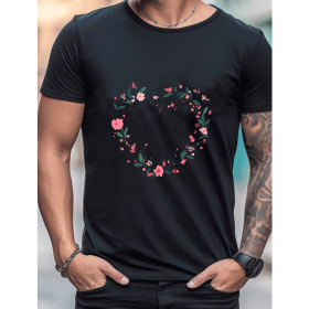 Celebrate in Style with This 100% Cotton Men's Valentine's Day Tee (Style: 311)