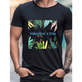 Celebrate in Style with This 100% Cotton Men's Valentine's Day Tee (Style: 344)