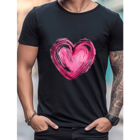 Celebrate in Style with This 100% Cotton Men's Valentine's Day Tee (Style: 346)
