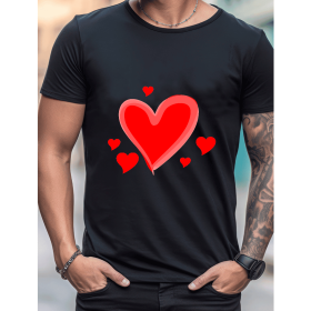Celebrate in Style with This 100% Cotton Men's Valentine's Day Tee (Style: 303)
