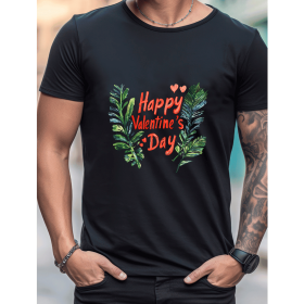 Celebrate in Style with This 100% Cotton Men's Valentine's Day Tee (Style: 347)