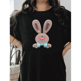 Casual Women's Cotton T-Shirt with Bow Detail - Trendy and Comfortable for Every Season (Style: 489)