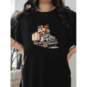 Casual Women's Cotton T-Shirt with Bow Detail - Trendy and Comfortable for Every Season (Style: 491)